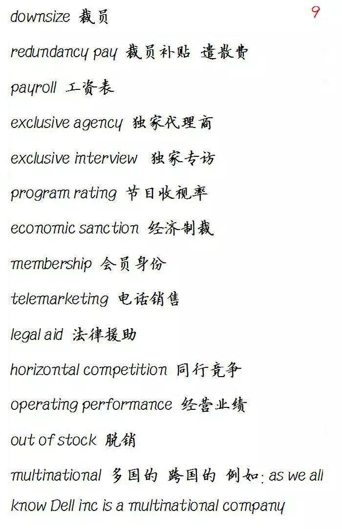 常用外贸英语词汇(外贸相关的英语词汇有哪些)